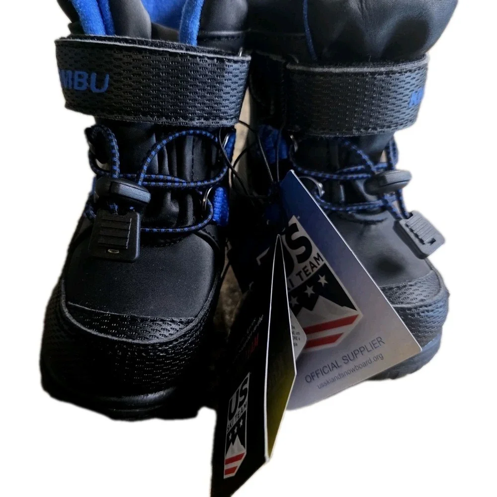 NWT Khombu 5Months. Toddler Boys Girls Insulated Snow Boots 8 Black MSRP$40